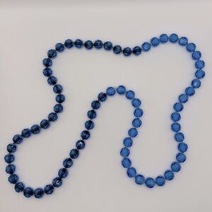 VINTAGE Plastic Faceted Beaded Necklace